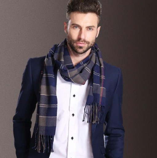 Bufanda de estilo europeo para hombre J758