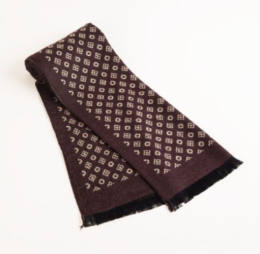 Bufanda elegante para hombre con estampado J2089