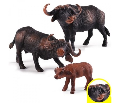 Buffalo figurák 3 db