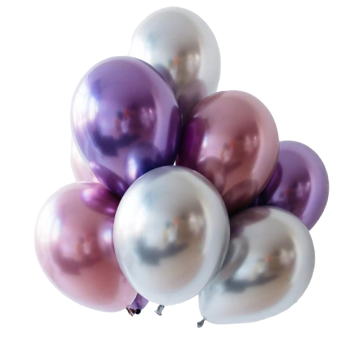 Bunte Geburtstagsballons 25 cm 10 Stk