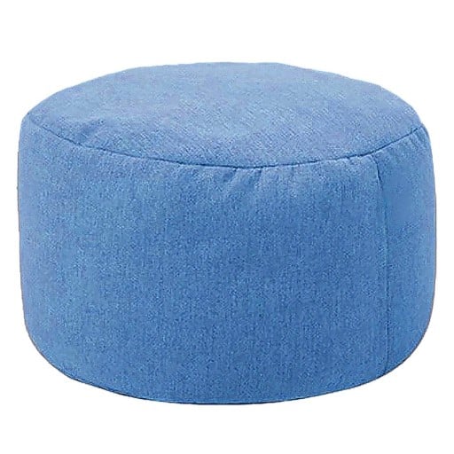 Bunter Bezug für Hocker 30×20 cm mit Reißverschluss aus Baumwoll-Leinen zum Füllen mit Schaumstoff oder Textilien für bequemes Sitzen