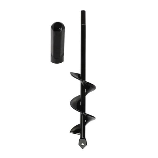Burghiu spiral pentru grădină 4x45 cm Oțel carbon Burghiu de pământ pentru plantarea ghivecelor Unelte pentru pământ liber Accesorii pentru bormașină
