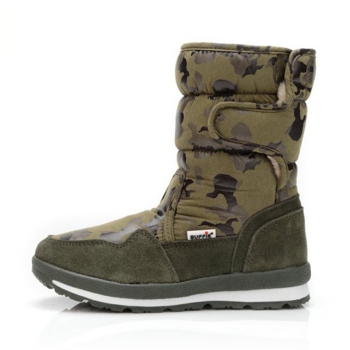 Buty zimowe z wojskowym wzorem J1018