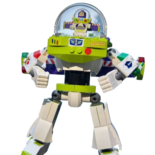 Buzz Lightyear byggesæt 19 x 17,3 cm 243 dele Buzz Lightyear-figur Kreativt byggesæt til børn Rumlegetøj Udvikler fantasien