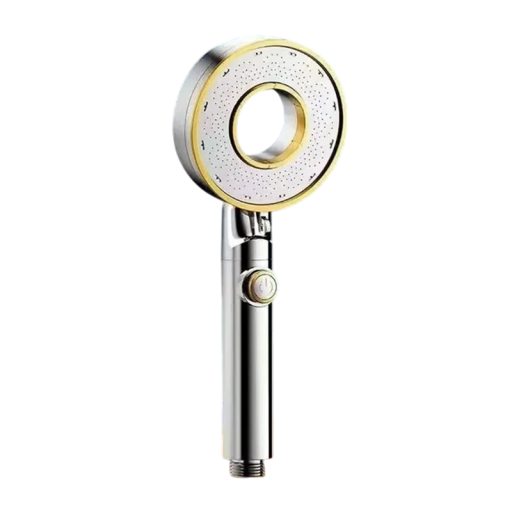 Cabeça de chuveiro de alta pressão com 3 modos Chuveiro manual ajustável e económico Botão STOP Bico de pulverização Conexão padrão