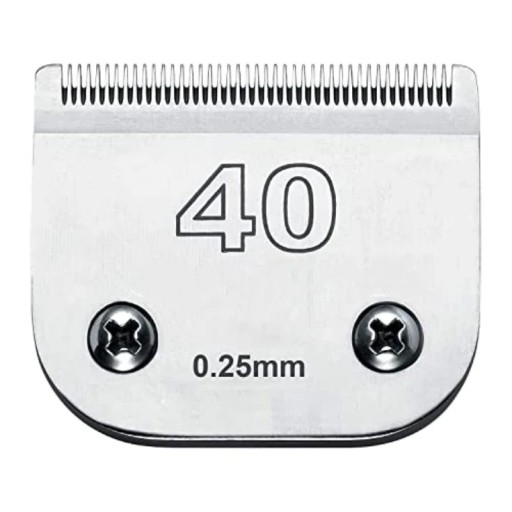 Cabezales de repuesto para cortadoras Andis, Oster, Wahl, Heiniger y Conair Cabezal de corte profesional de acero para corte de animales 0,25 mm Modelo 40