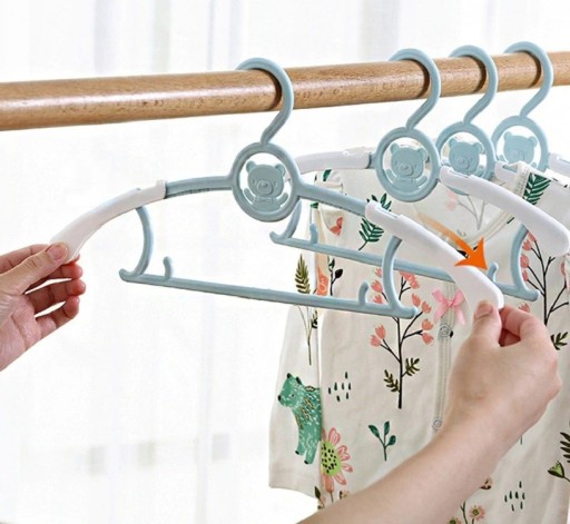 Cabide infantil ajustável 10 pcs