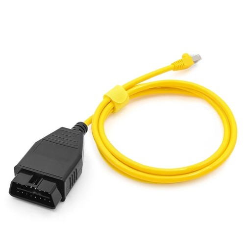 Câble de diagnostic et de codage OBD2 à RJ45 Ethernet ENET ESYS pour BMW ligne de programmation cachée blindé jaune