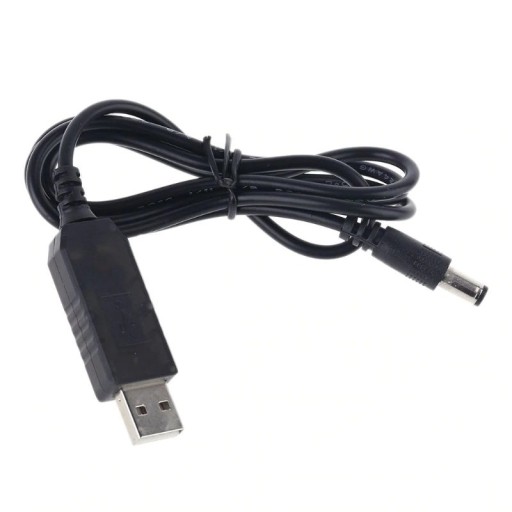 Cablu de alimentare QC 3.0 USB la DC 5,5 x 2,1 mm