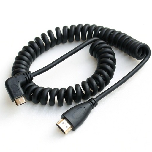 Cablu de conectare flexibil M / M cu unghi mini HDMI la HDMI