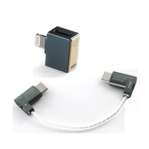 Cablu de conectare USB-C M / M 8 cm cu adaptor USB-C la Lightning