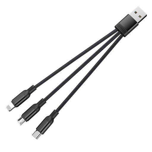 Cablu de date USB 3in1 15 cm