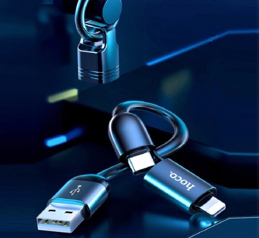 Cablu de încărcare USB pentru Lightning / USB-C 20 cm