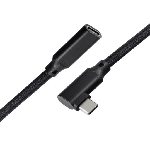 Cablu prelungitor înclinat USB-C 3.1 M / F