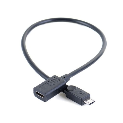 Cablu USB-C la Micro USB F / M de 27 cm