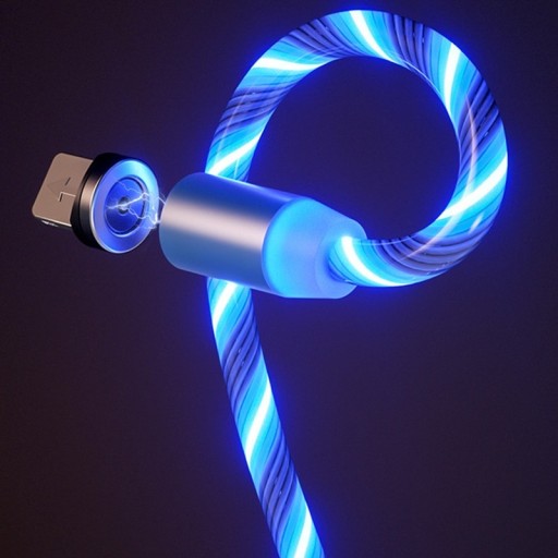 Cablu USB magnetic cu iluminare LED