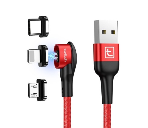 Cablu USB magnetic cu unghi K474
