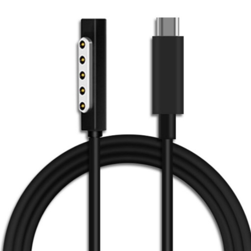 Cabo de carregamento USB-C para Microsoft Surface Pro 1 / 2