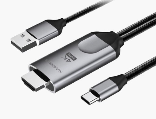 Cabo HDMI / USB-C / USB 1,8 m