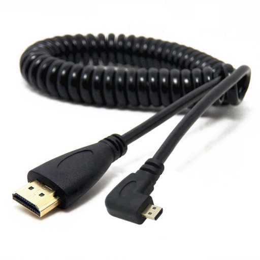 Cabo Micro HDMI / HDMI Flexível Curvado 1,5 m