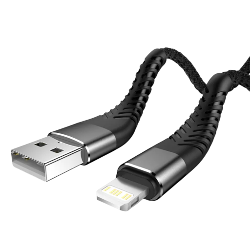 Cabo USB A para Lightning 1 m 3A para iPhone QC 2.0 3.0 4.0 cabo de dados para carregamento rápido de dispositivos Apple