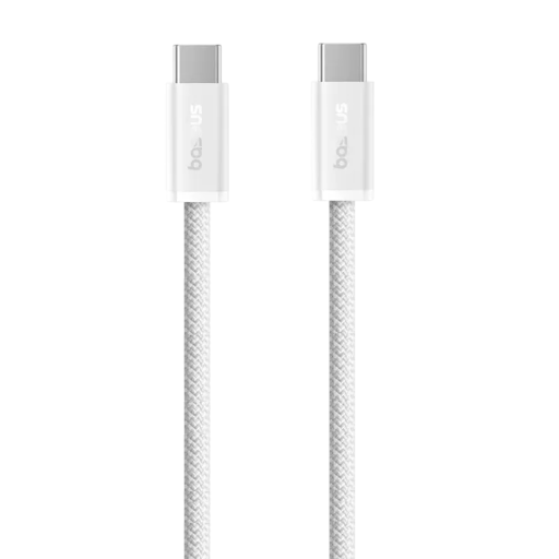 Cabo USB C duplo de carregamento rápido 2 m PD 100W conector Tipo C cabo trançado 480 Mbps cabo de dados para carregamento rápido e transferência de dados