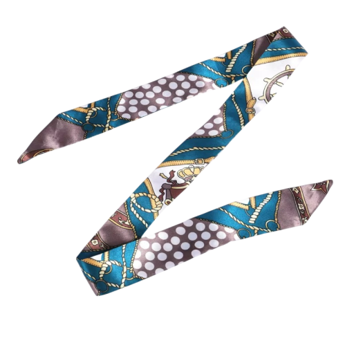 Cachecol feminino universal 4 × 100 cm Pequeno longo fino acessório estiloso Cachecol para a cabeça Faixa para o cabelo Adorno para a pega da bolsa