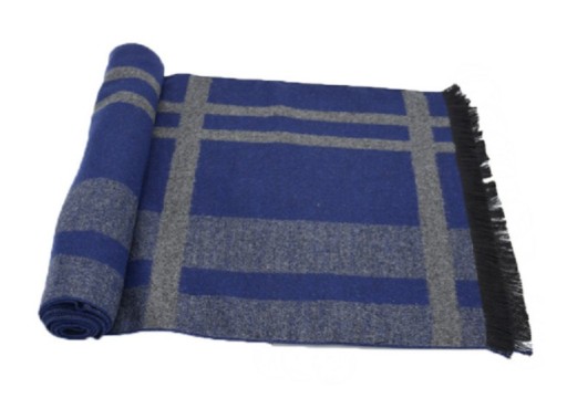 Cachecol masculino estiloso - Cinza-azul