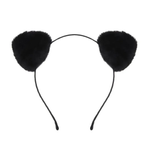 Căciulă de păr cu urechi de pisică din pluș pe lateral Stil kawaii Căciulă moale și pufoasă Accesoriu pentru carnaval și cosplay pentru femei