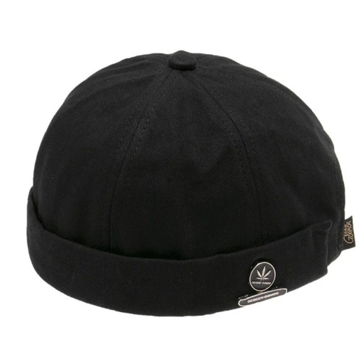 Căciulă unisex din catifea fără margine din bumbac Pălărie retro dockers ajustabilă stil streetwear hip hop pălărie cu formă bombată Stil casual