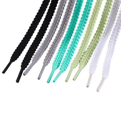 Cadarço elástico casual para calçado 120 cm Cadarços de poliéster em corda Cadarços redondos estilosos Calçado casual Atacadores