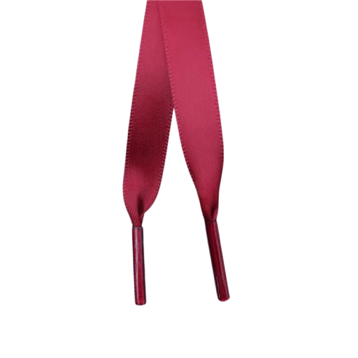 Cadarços de cetim planos para sapatos 100 cm x 1 cm Fitas de seda para ténis femininos 1 par