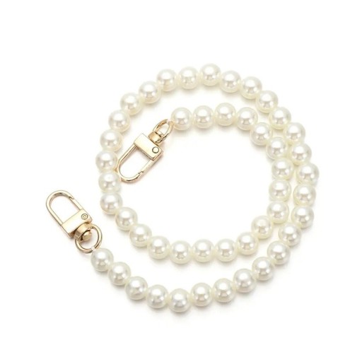 Cadena de perlas para bolso 50 cm Con mosquetones giratorios Correa de perlas para bolso Asa de repuesto elegante para bolso Accesorio estiloso