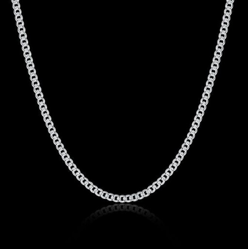 Cadena plateada para mujer M25