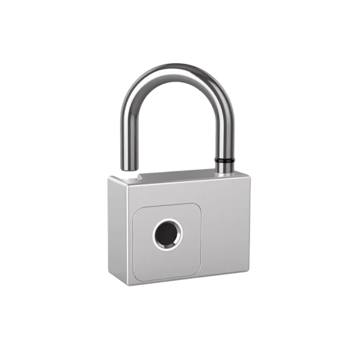 Cadenas intelligent à verrouillage par empreinte digitale 70 mm Bluetooth application Tuya USB-C 2500 déverrouillages anse 10 mm déverrouillage par clé et sans clé