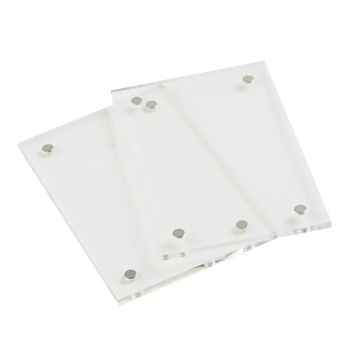 Cadru foto magnetic acrilic 6x9 cm Cadru transparent pentru fotografii Suport de birou din acril de 3 mm