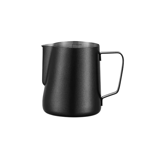 Cafetieră din inox pentru spumarea laptelui 600 ml 9 x 8 cm Cafetieră barista cu cioc pentru latte art Recipient pentru lapte pentru espressor