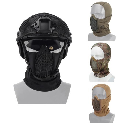 Cagoule de protection avec grille
