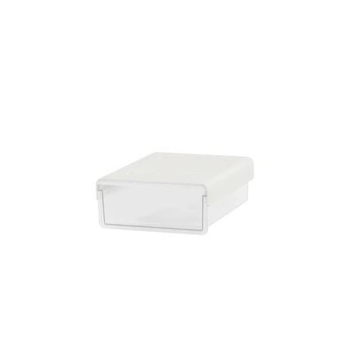 Caixa de Armazenamento Oculta Transparente para Mesa 21x17,5x6,5 cm ABS Organizadora Suporte para Material de Escritório Caneta de Notas Gaveta