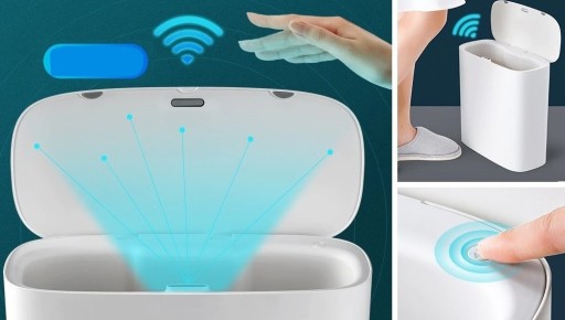 Caixa de lixo sem toque 10 l