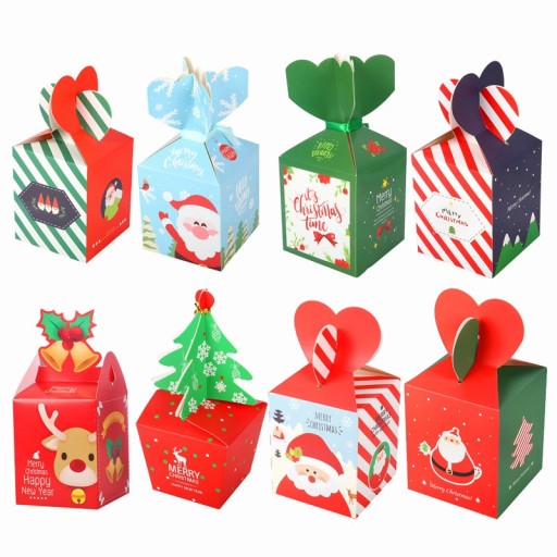 Caixa de presente de Natal em papel