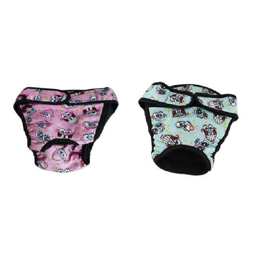 Calças de cio para cães Tamanho XL Circunferência do peito 60-70 cm Calças higiénicas laváveis Cintura ajustável