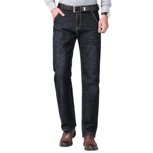 Calças de ganga confortáveis para homem Slim Fit