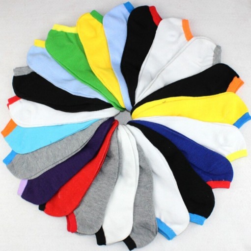Calcetines bicolor para hombre - 10 pares