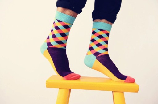 Calcetines coloridos con estampado