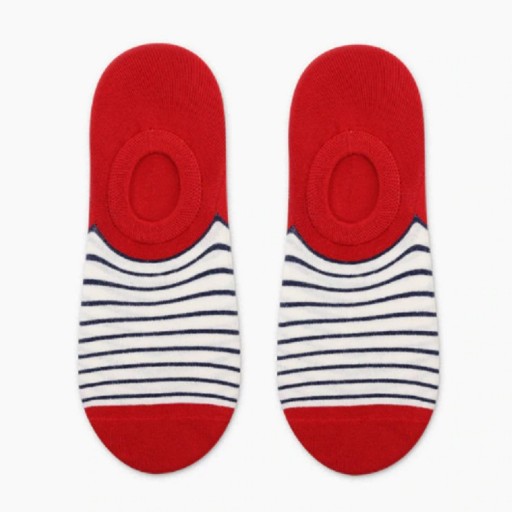 Calcetines cortos de hombre con rayas