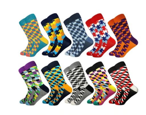 Calcetines de colores para hombre - 10 pares Calcetines de colores para hombre - 10 pares
