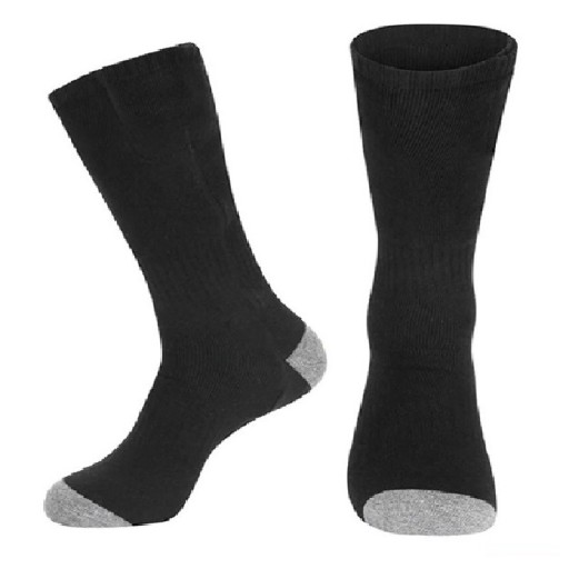Calcetines de invierno con calefacción, calcetines de esquí recargables con cable USB, calcetines de algodón unisex que calientan