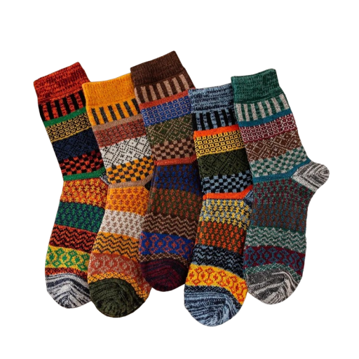 Calcetines de invierno unisex 5 pares, talla 39 - 45 V183