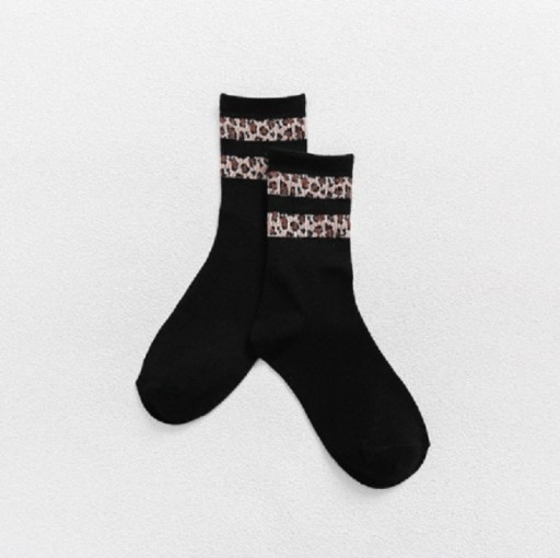 Calcetines de mujer con estampado de leopardo